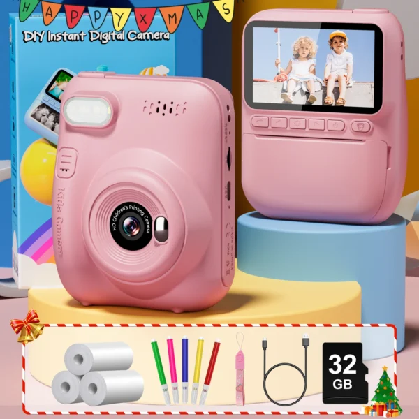 Instant Print Camera for Kids, 3.0" Kids Camera - Image 6